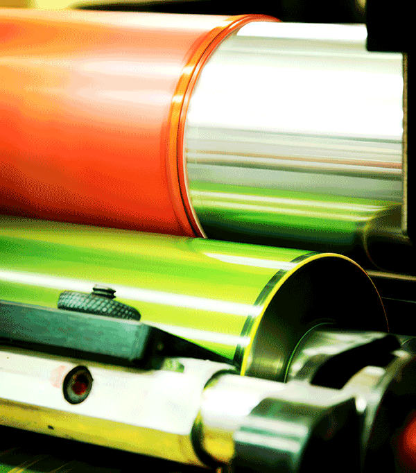 Rodillos de impresión flexográfica en color